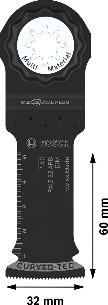 Bosch PRO PAIZ 32 APB Blatt für Multifunktionswerkzeuge, 32 x 60 mm, 10-tlg. Produktbild img4 L