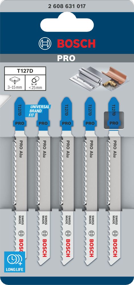 Bosch PRO Alu T127D Stichsägeblatt, 100 mm, 5-tlg. Produktbild img2 L