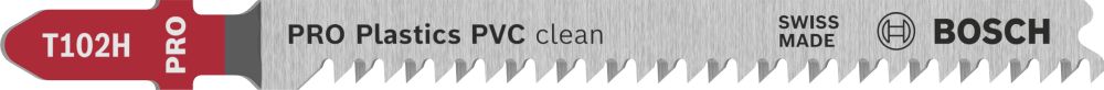 Bosch PRO Plastics PVC clean T102H Stichsägeblatt, 100 mm, 5-tlg. Produktbild img1 L