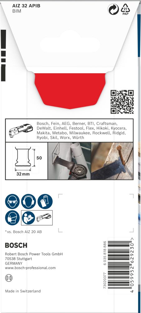 Bosch PRO AIZ 32 APIB Tauchsägeblatt, 32 x 50 mm Produktbild img3 L