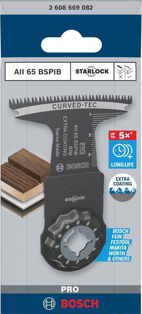 Bosch PRO AII 65 BSPIB Blatt für Multifunktionswerkzeuge, 65 x 40 mm Produktbild img2 L
