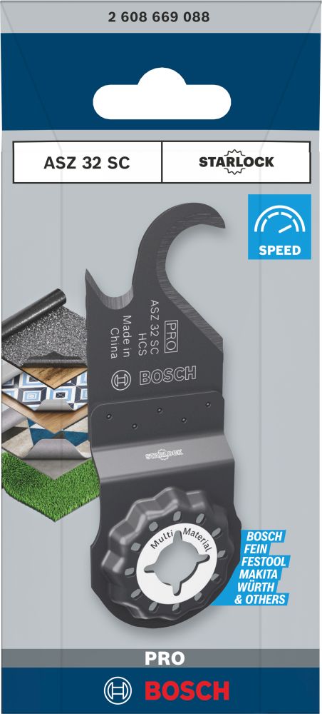 Bosch PRO ASZ 32 SC Blatt für Multifunktionswerkzeuge, 24 x 11 mm Produktbild img2 L