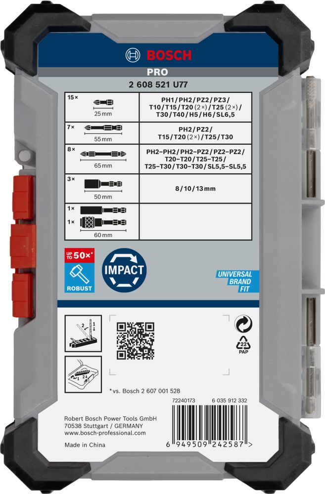 Bosch PRO Impact Schrauberbit Set, 35-tlg. Produktbild img4 L