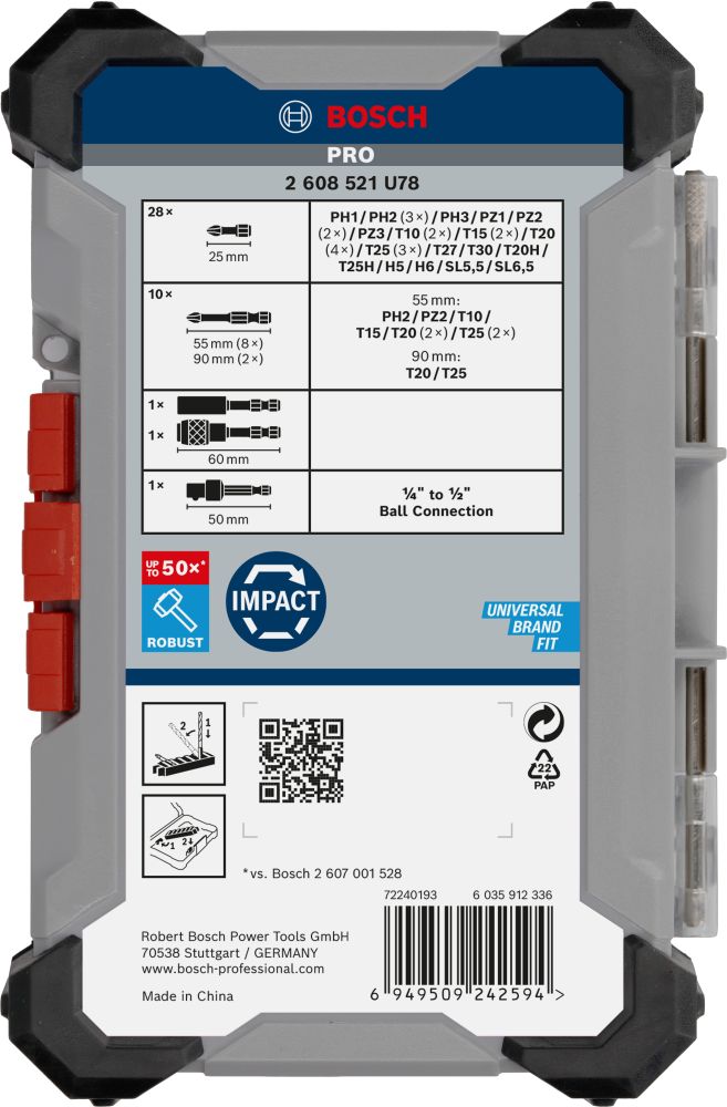 Bosch PRO Impact Schrauberbit Set, 41-tlg. Produktbild img4 L