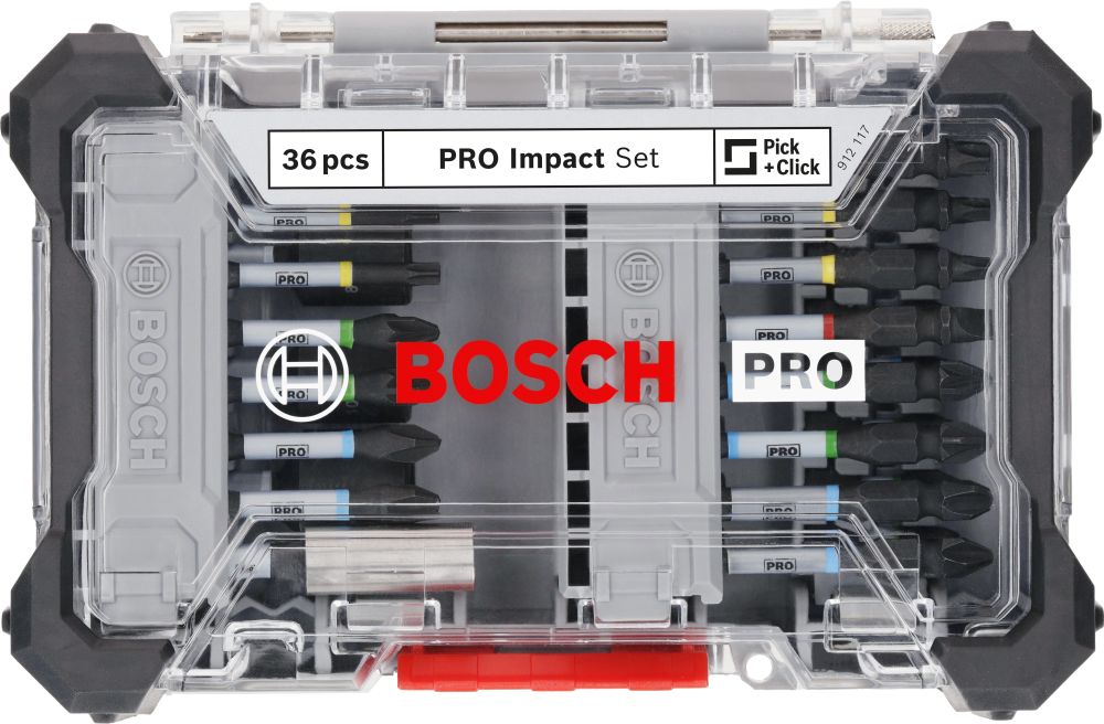 Bosch PRO Impact Schrauberbit Set, mit Aufsteller, 6 x 36-tlg Produktbild img3 L