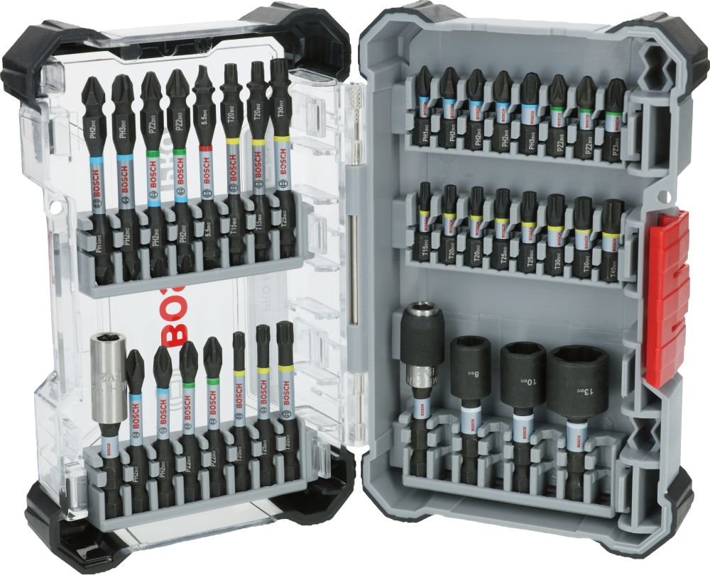Bosch PRO Impact Schrauberbit Set, mit Aufsteller, 6 x 36-tlg Produktbild img2 L