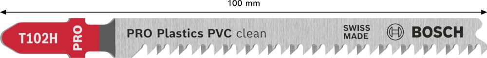 Bosch PRO Plastics PVC clean T102H Stichsägeblatt, 100 mm, 5-tlg. Produktbild img4 L
