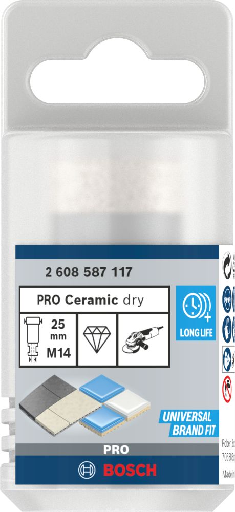 Bosch PRO Ceramic Trockenbohrkrone, 25 x 35 x 14 mm Produktbild img3 L