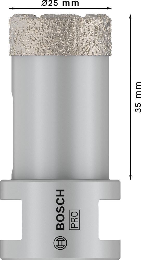 Bosch PRO Ceramic Trockenbohrkrone, 25 x 35 x 14 mm Produktbild img5 L
