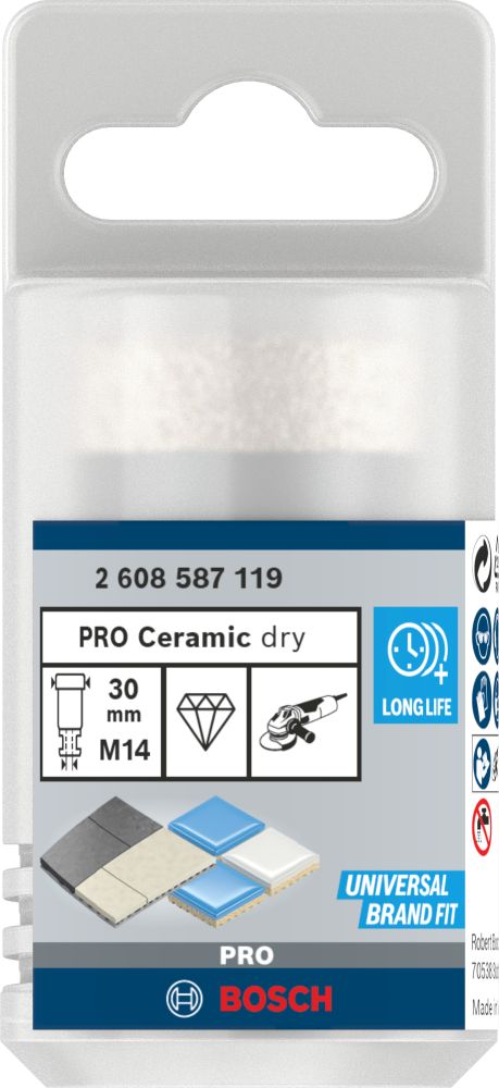 Bosch PRO Ceramic Trockenbohrkrone, 30 x 35 x 14 mm Produktbild img3 L