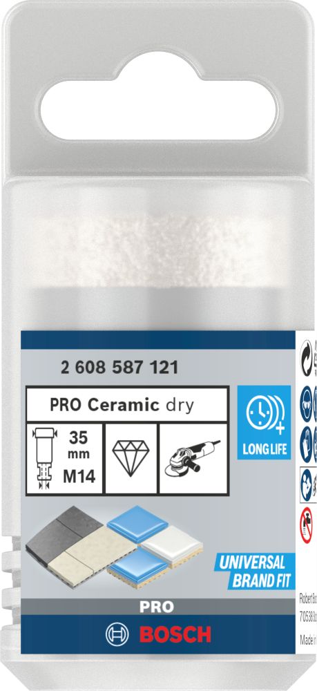 Bosch PRO Ceramic Trockenbohrkrone, 35 x 35 x 14 mm Produktbild img3 L