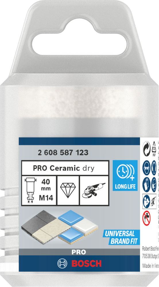 Bosch PRO Ceramic Trockenbohrkrone, 40 x 35 x 14 mm Produktbild img3 L