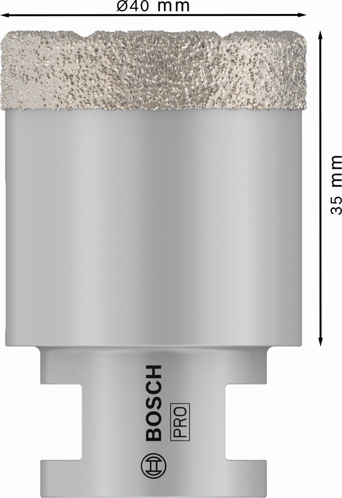 Bosch PRO Ceramic Trockenbohrkrone, 40 x 35 x 14 mm Produktbild img5 L