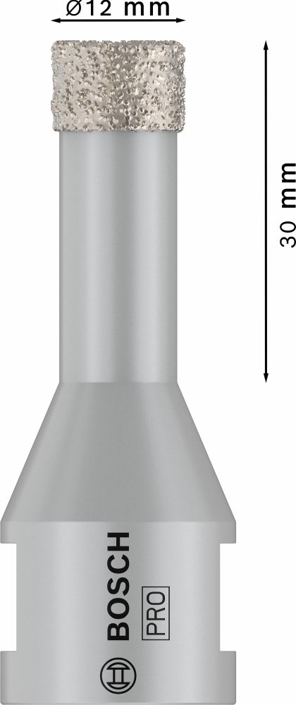 Bosch PRO Ceramic Trockenbohrkrone, 12 x 30 x 14 mm Produktbild img5 L