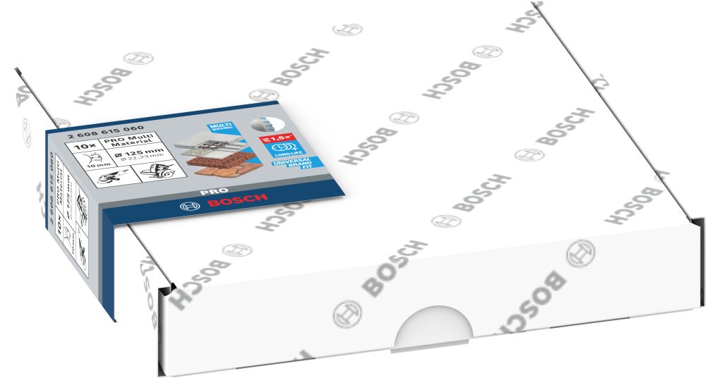 Bosch PRO Multi Material Diamanttrennscheibe, 125 x 22,23 mm, 10-tlg. Produktbild img4 L