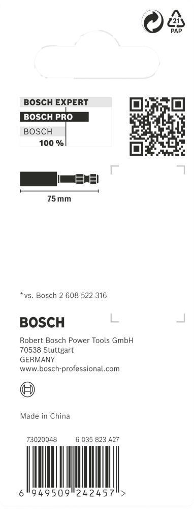 Bosch PRO Standard Bit Holder Impact, 75 mm Produktbild img4 L
