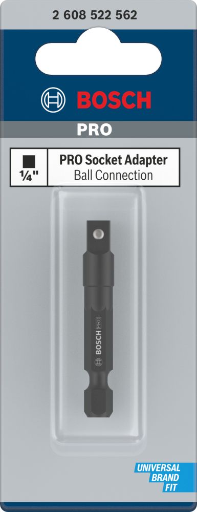 Bosch PRO Socket Adapter mit Kugelverbindung, 1/4", 50 mm Produktbild img3 L