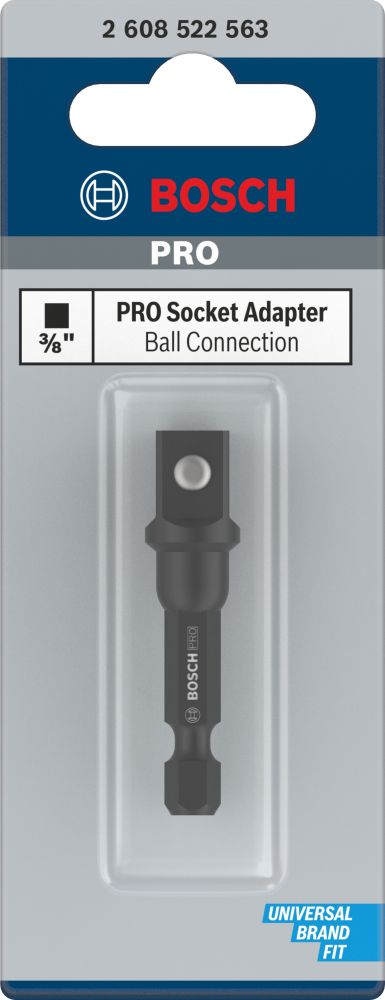 Bosch PRO Socket Adapter mit Kugelverbindung, 3/8", 50 mm Produktbild img3 L