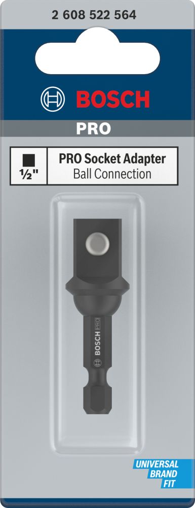 Bosch PRO Socket Adapter mit Kugelverbindung, 1/2", 50 mm Produktbild img3 L