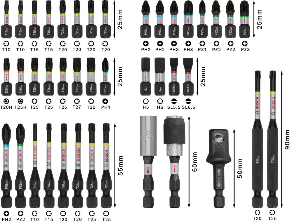 Bosch PRO Impact Schrauberbit Set, 41-tlg. Produktbild img5 L