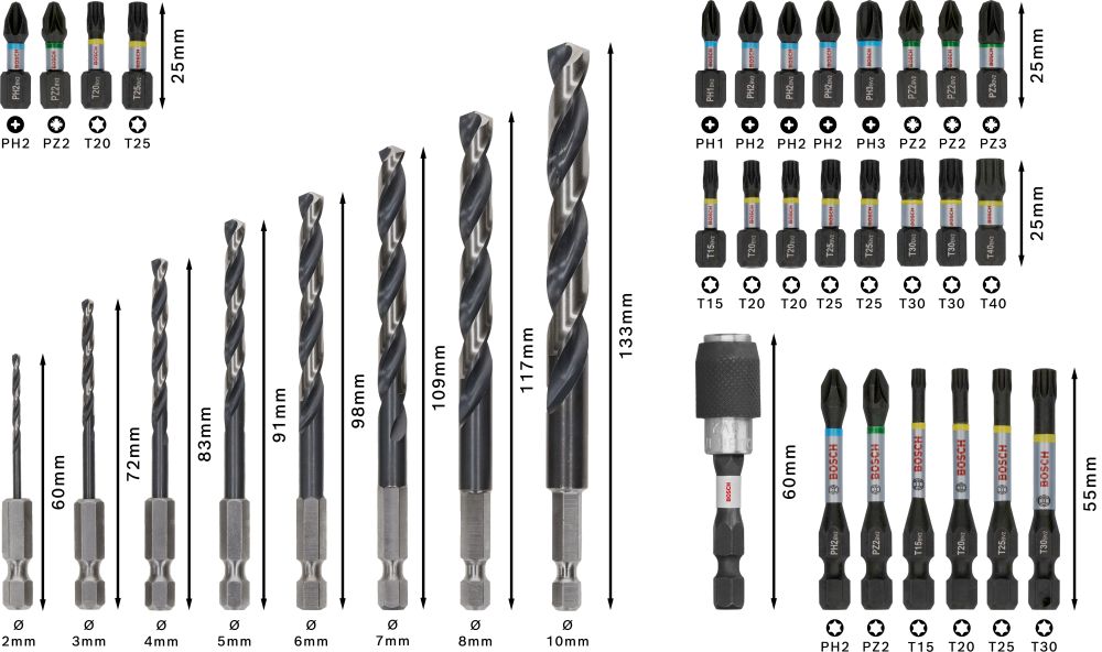 Bosch PRO Impact Metal Set, Display, 6 x 35-tlg Produktbild img5 L