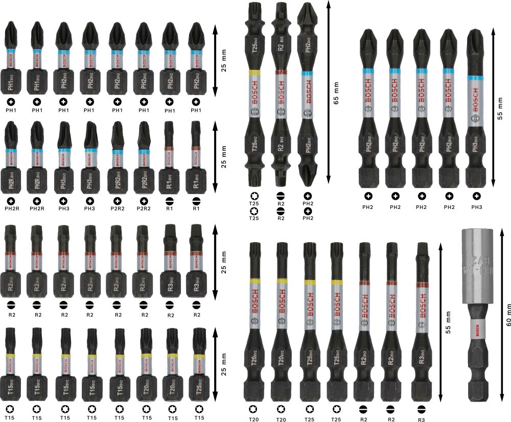 Bosch PRO Impact Schrauberbit Set, 48-tlg. Produktbild img5 L