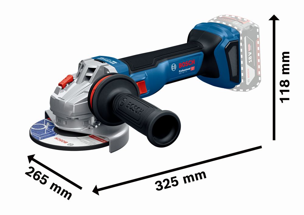 Bosch PRO Akku-Winkelschleifer GWS 18V-11 in L-BOXX Produktbild img3 L