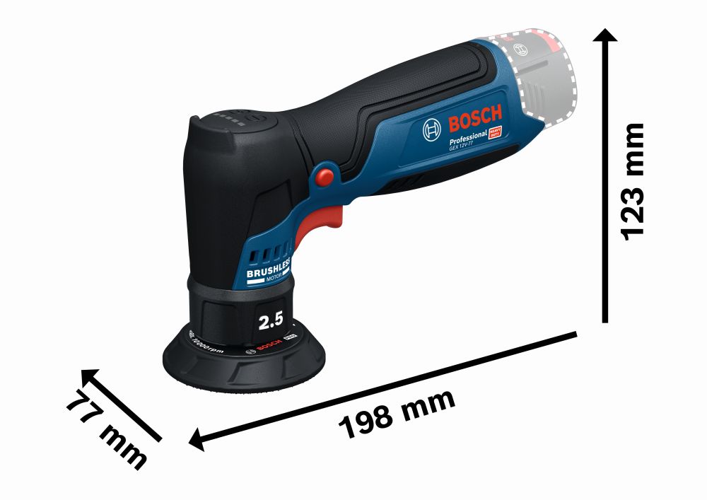 Bosch PRO Exzenterschleifer GEX 12V-77 Produktbild img3 L