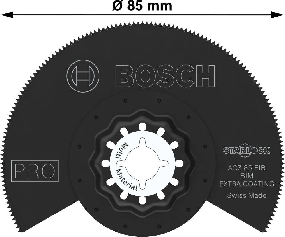 Bosch PRO ACZ 85 EIB Blatt für Multifunktionswerkzeuge, 85 mm Produktbild img4 L
