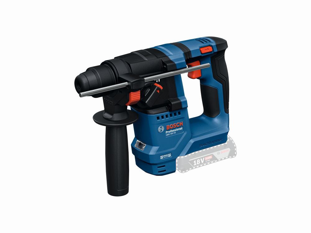 Bosch PRO Akku-Bohrhammer mit SDS plus GBH 18V-18, 2 x Akku GBA 18V 2.0Ah,Handwerkerkoffer Produktbild img2 L
