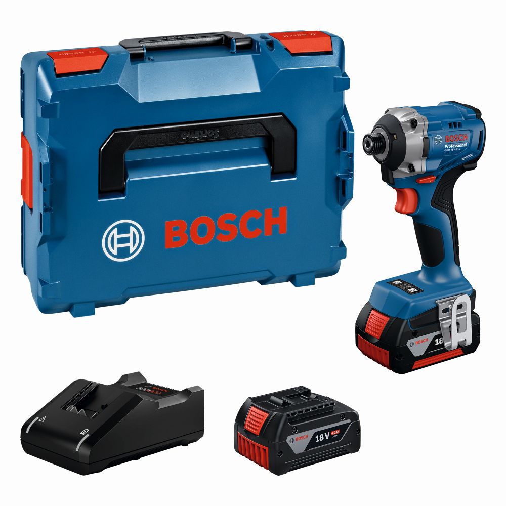 Bosch PRO Akku-Drehschlagschrauber GDR 18V-215, 2 x Akku GBA 18V 4.0Ah, L-BOXX 136 Produktbild img1 L