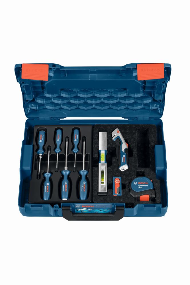 Bosch PRO Set mit Schraubendrehern und verschiedenen Handwerkzeugen, 19-teilig Produktbild img1 L