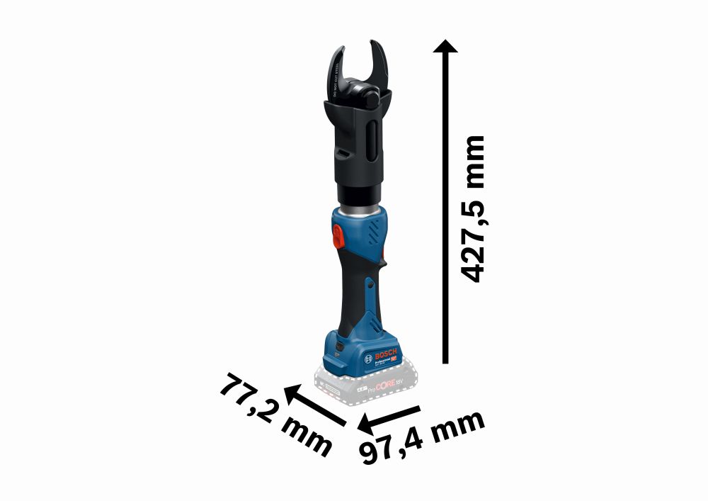 Bosch PRO Akku-Hydraulischer Kabelschneider GKH 18V-50 in XL-BOXX Produktbild img3 L