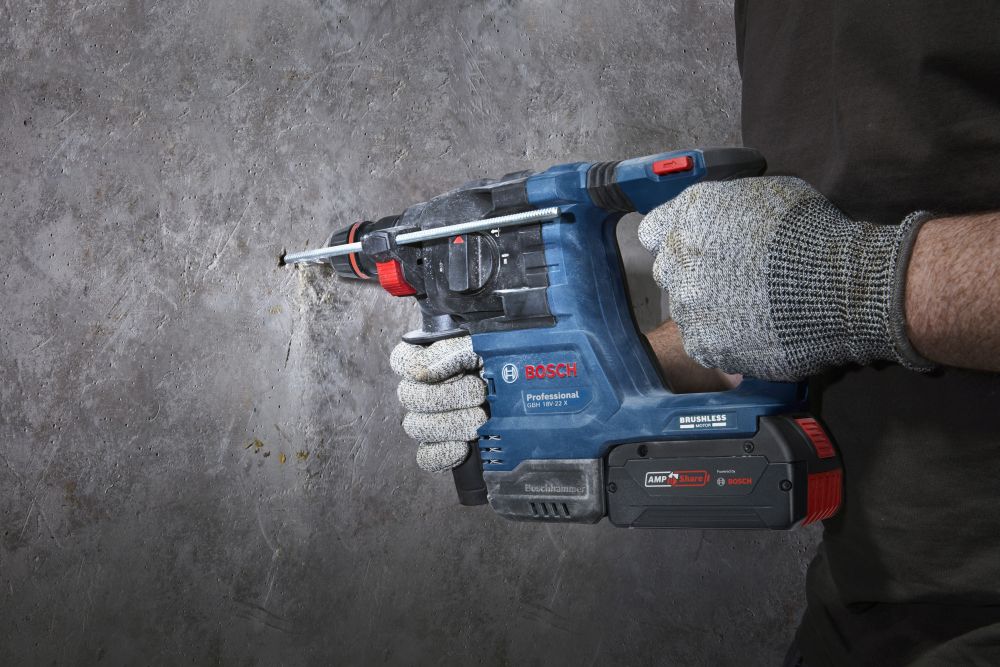 Bosch PRO Akku-Bohrhammer mit ONECHUCK GBH 18V-22 X Produktbild img6 L