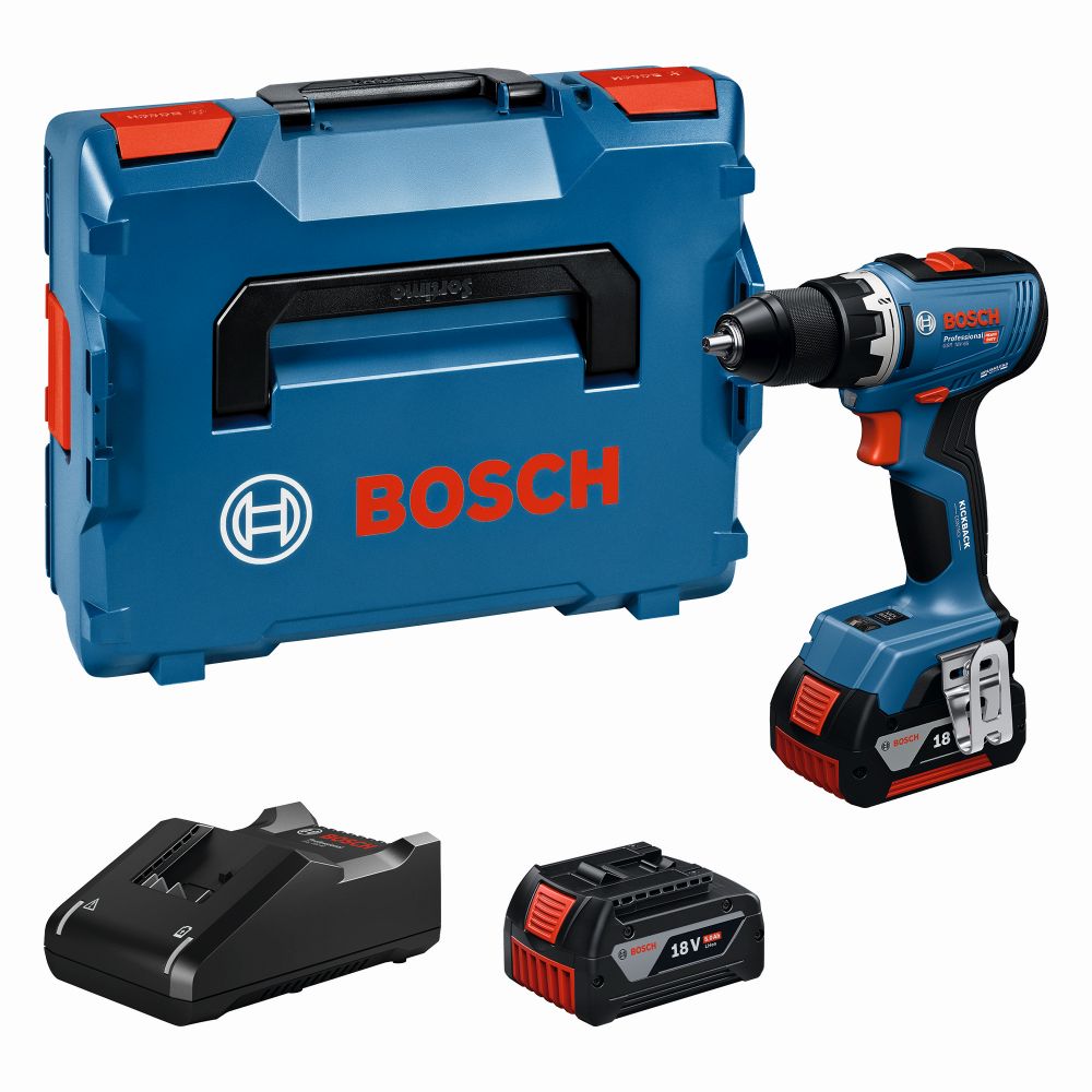 Bosch PRO Akku-Bohrschrauber GSR 18V-65, 2 x Akku GBA 18V 5.0Ah, L-BOXX 136 Produktbild img1 L