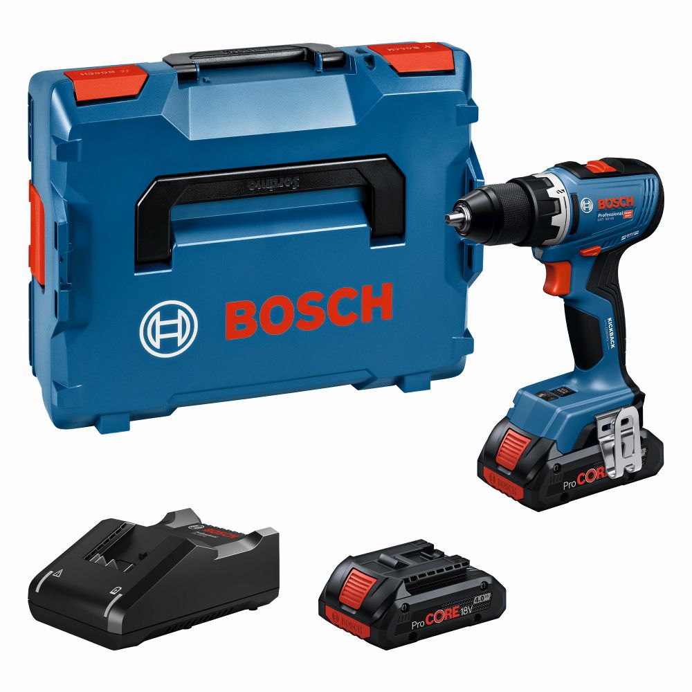 Bosch PRO Akku-Bohrschrauber GSR 18V-65, 2 x Akku ProCORE18V 4.0Ah, L-BOXX-Koffer Produktbild img1 L