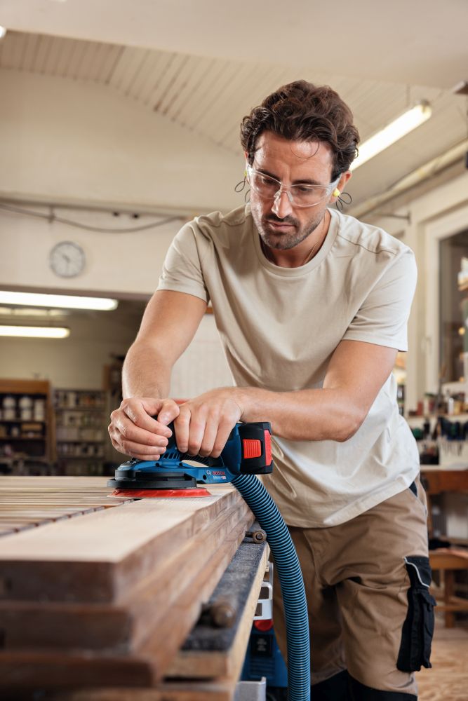 Bosch PRO Akku-Exzenterschleifer GEX 18V-150-3 in L-BOXX Produktbild img6 L