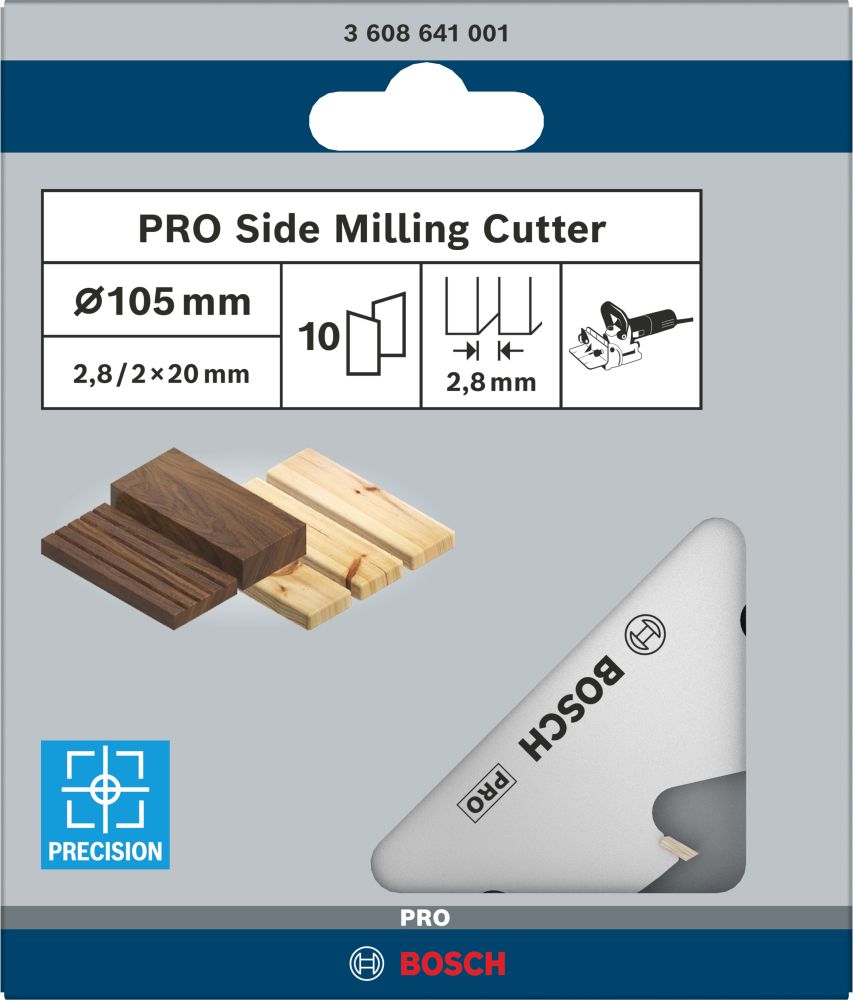 Bosch PRO Scheibenfräser, 105 x 20 x 2,8&nbsp;mm, 10 Zähne Produktbild img3 L