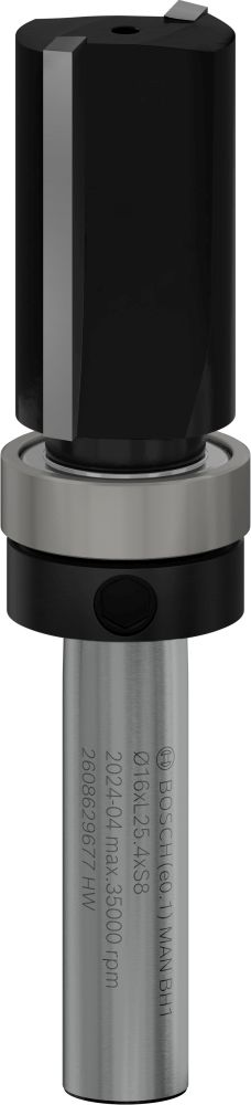 Bosch PRO Bündigfräser mit oberen Kugellager, D 16 mm, L 25,4 mm, S 8 mm Produktbild img1 L