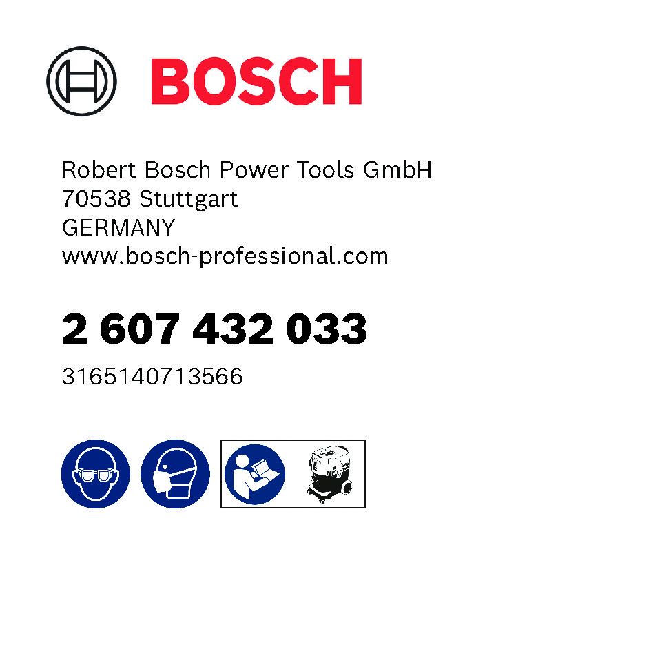 Bosch PRO Zellulose-Flachfaltenfilter Produktbild img3 L