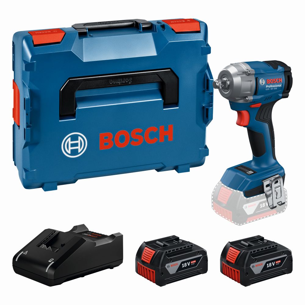 Bosch PRO Akku-Drehschlagschrauber GDS 18V-350, 2 x Akku GBA 18V 4.0Ah in L-BOXX Produktbild img1 L