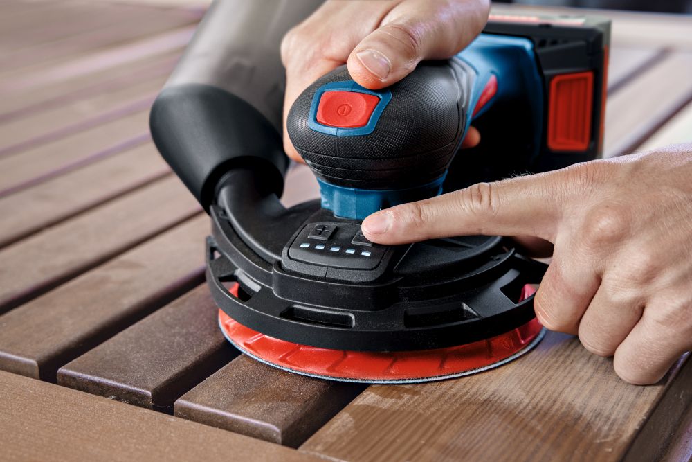 Bosch EXPERT Akku-Exzenterschleifer EXEX18V-150-5, L-BOXX 162 Produktbild img8 L