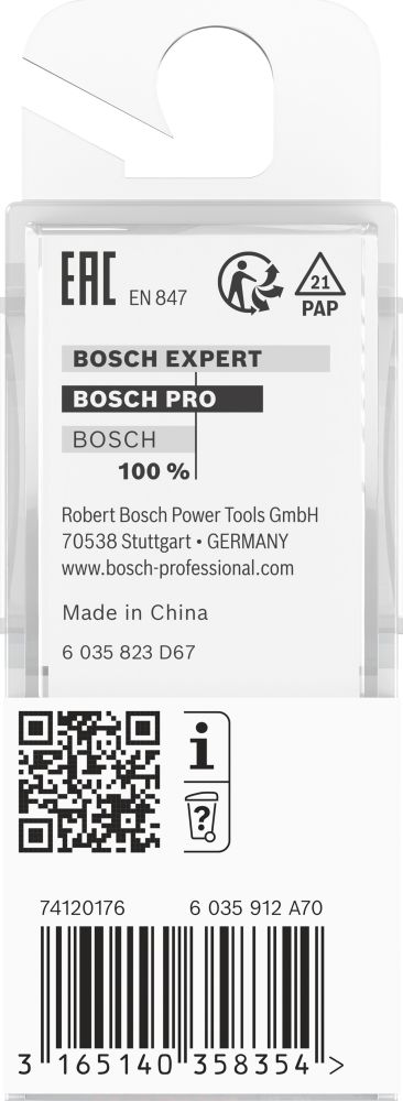 Bosch PRO Nutfräser, zweischneidig, D 12 mm, L 31,5 mm, S 8 mm Produktbild img4 L