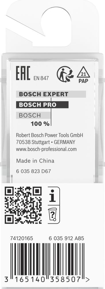 Bosch PRO Nutfräser, zweischneidig, D 18 mm, L 24,6 mm, S 8 mm Produktbild img4 L