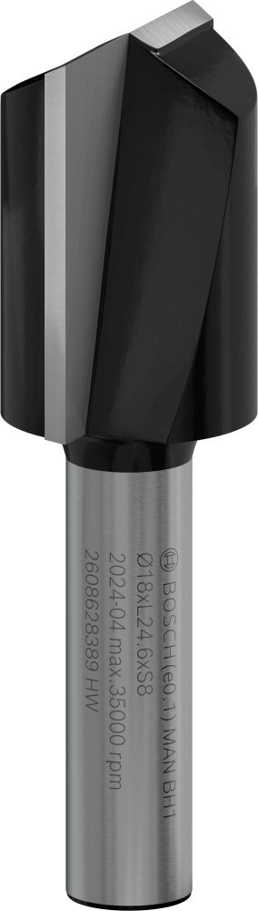 Bosch PRO Nutfräser, zweischneidig, D 18 mm, L 24,6 mm, S 8 mm Produktbild img1 L