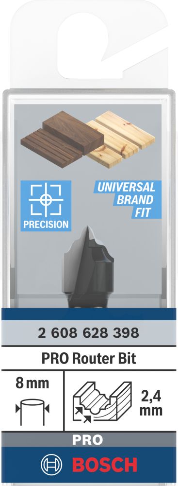 Bosch PRO Profil- Nutfräser, R 2,4 mm, S 8 mm Produktbild img3 L