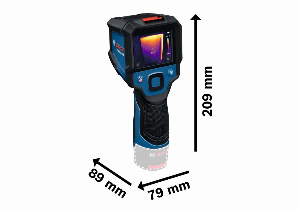 Bosch PRO Wärmebildkamera GTC 12V-450-13, AA1 Alkaline Akku-Adapter, 4 x 1,5 Batterie (AA) Produktbild img3 L