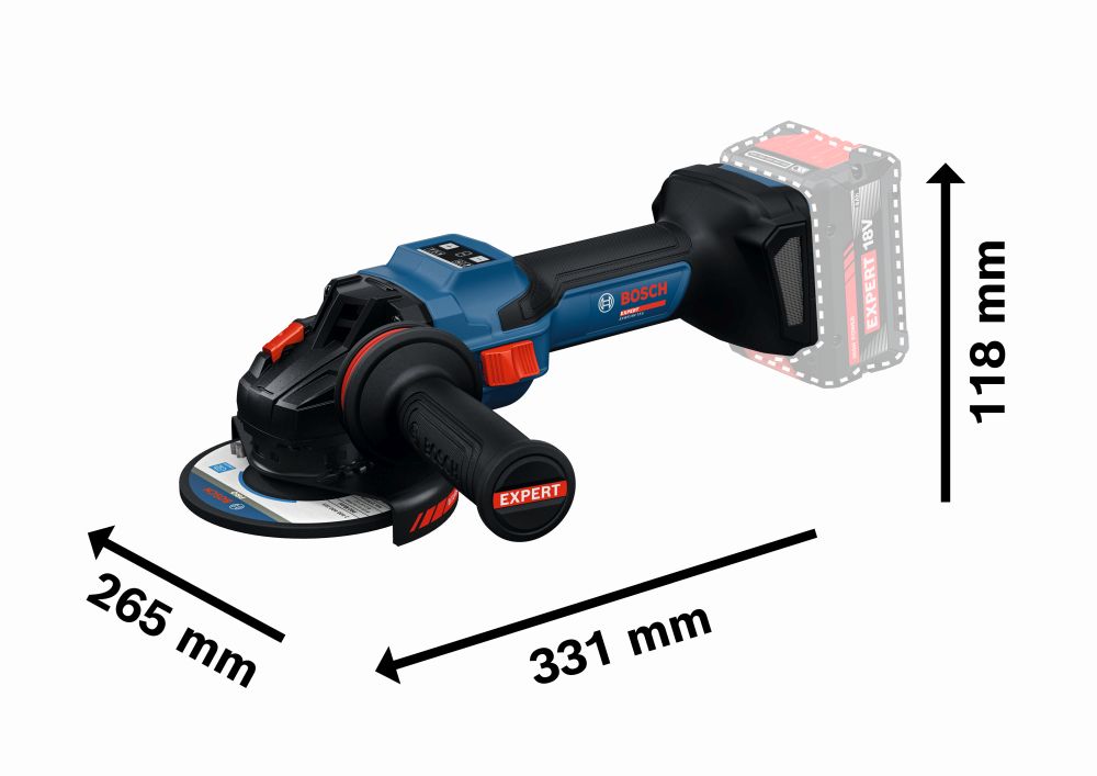Bosch EXPERT Winkelschleifer EXWS18V-15S Produktbild img3 L
