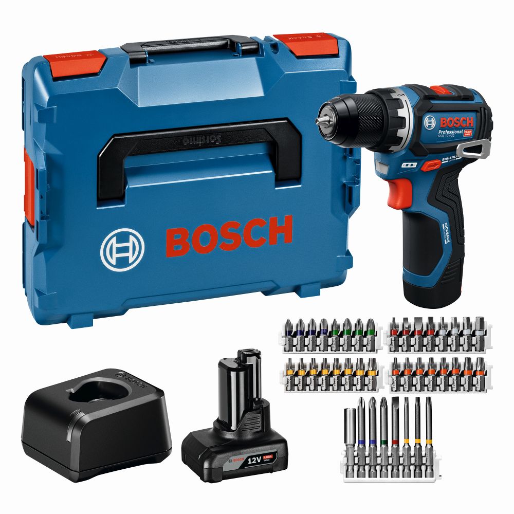 Bosch PRO Akku-Bohrschrauber GSR 12V-32, 1x GBA 12V 2.0Ah, 1x GBA 12V 4.0Ah, L-BOXX Produktbild img1 L
