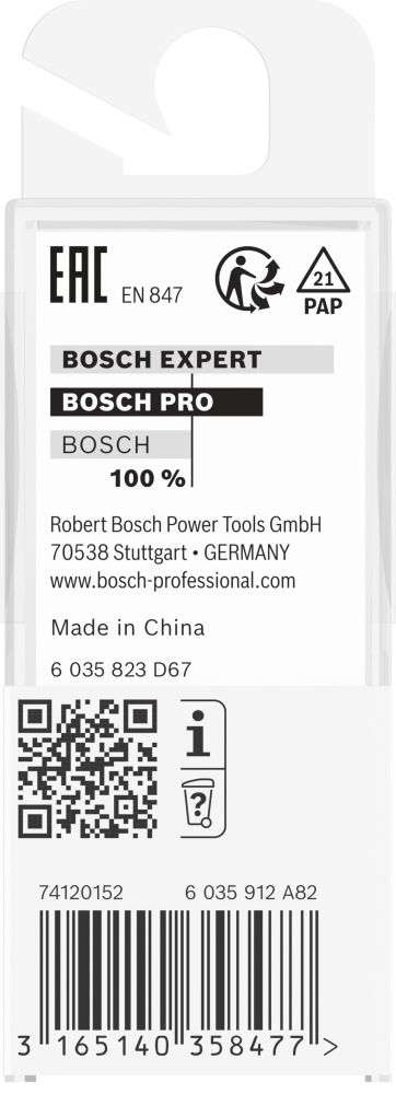 Bosch PRO Nutfräser, zweischneidig, D 13 mm, L 19,6 mm, S 8 mm Produktbild img4 L